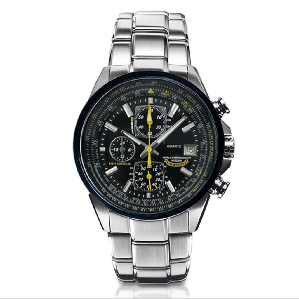 [จัดส่ง 24 ชั่วโมง] Citizen นาฬิกาข้อมือควอทซ์ โครโนกราฟ สําหรับผู้ชาย