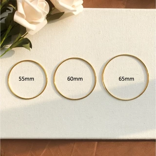 สร้อยข้อมือ เหล็กไทเทเนียม ชุบทอง 18k ทรงกลม ปิดได้ สําหรับคู่รัก