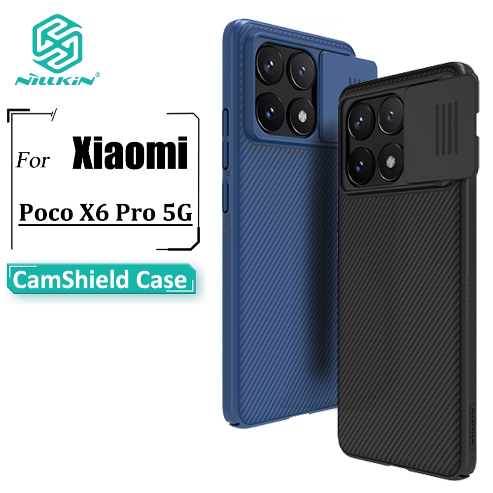 Nillkin CamShield เคสโทรศัพท์ POCO X6 Pro 5G เคสกล้อง เลื่อน แข็ง PC หรูหรา กันกระแทก ฝาหลัง