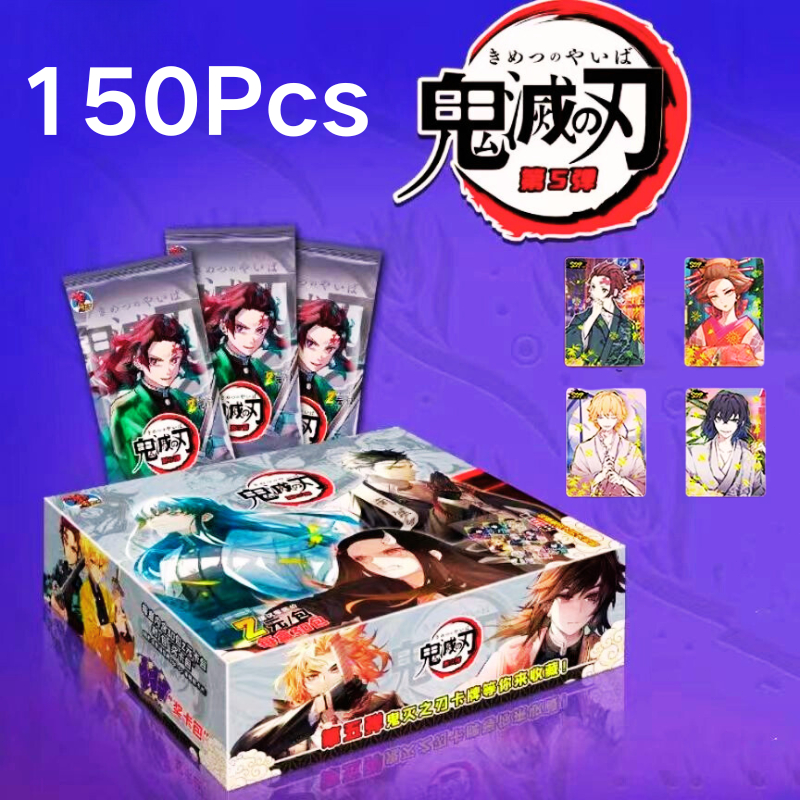 การ์ดอนิเมชั่น Demon Slayer SSR UR Hot Stamping CR Card Limited Edition ของขวัญวันเกิด 150 ชิ้น