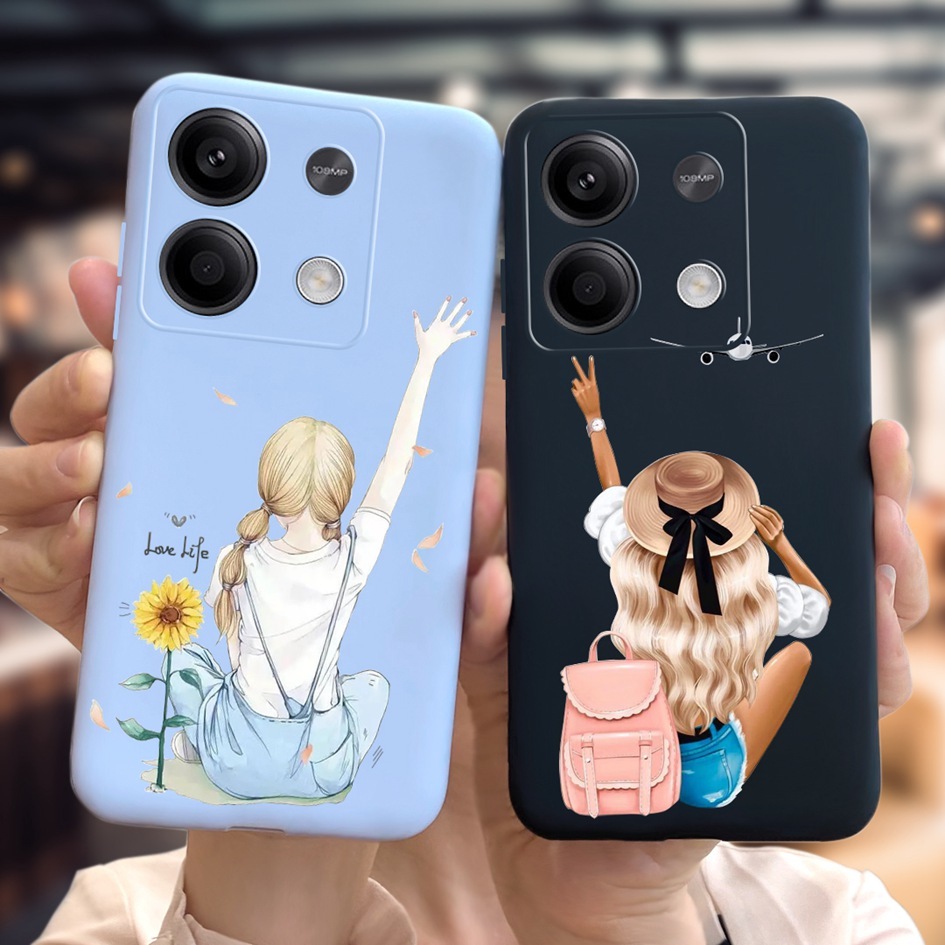 เคสโทรศัพท์มือถือ ซิลิโคนนิ่ม กันกระแทก ลายเด็กผู้หญิงสวย สําหรับ Xiaomi Redmi Note 13 Pro Plus 5G Note 13 Pro 5G Note13 Pro+