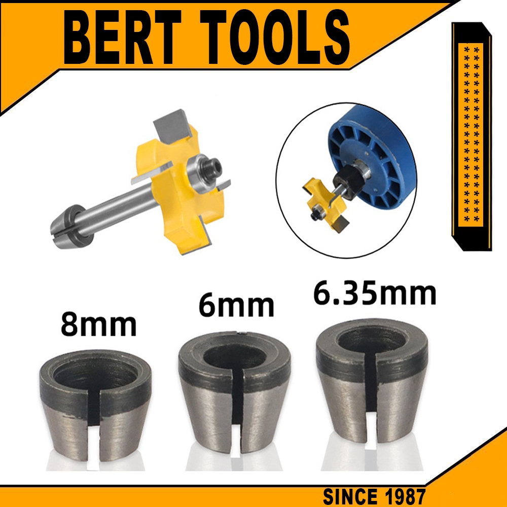 BERT ｜อะแดปเตอร์เราเตอร์แกะสลัก CNC 6.35 มม. เป็น 12.7 มม อะแดปเตอร์หัวจับดอกสว่านคาร์ไบด์