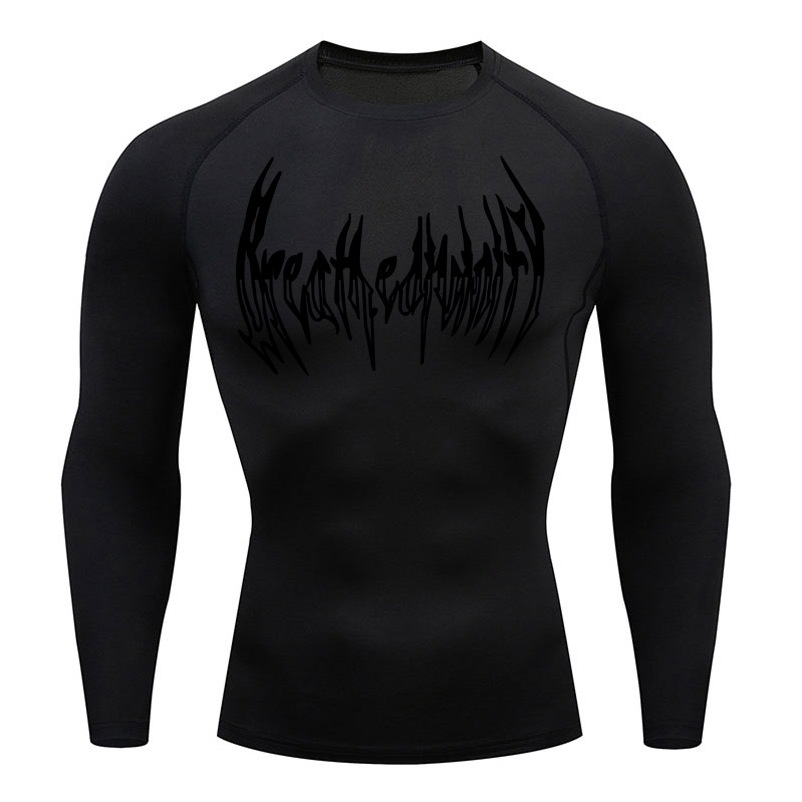 เสื้อยืดแขนยาว แบบแห้งเร็ว เหมาะกับใส่เล่นกีฬายิม สําหรับผู้ชาย ราคา ถูกที่สุด ดีลบีเคเค