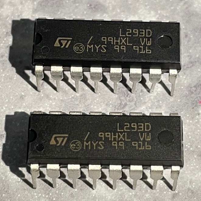 L293d DIP-16 Dual H-Bridge Motor Driver Controller IC สําหรับ Arduino Smart Car