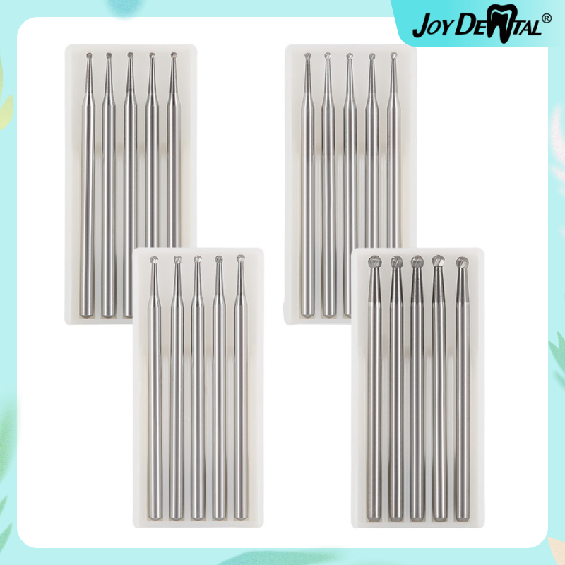5 ชิ้น | Burs อุปกรณ์ทันตกรรม คาร์ไบด์ ทรงกลม สําหรับใช้ในการทันตกรรม