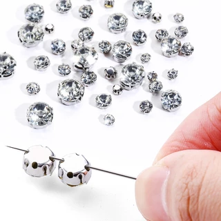Qiao 4-10 มม.Claw rhinestones Flatback รอบคริสตัล Strass หินงานฝีมือลูกปัดเย็บบน rhinestones