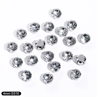 Qiao 4-10 มม.Claw rhinestones Flatback รอบคริสตัล Strass หินงานฝีมือลูกปัดเย็บบน rhinestones