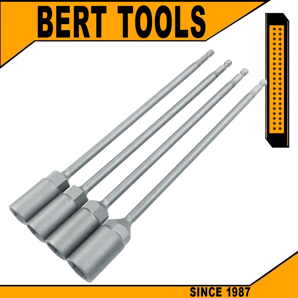 BERT ｜250mm 1/4" เบอร์ บล็อกยิงหลังคา บล็อคขันน็อตหลังคา ลูกบล็อก ลูกบล็อก