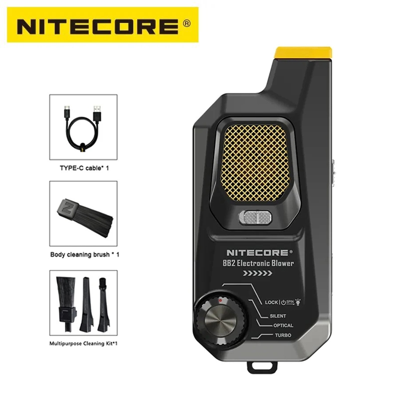 Nitecore BB2 เครื่องเป่าลมไฟฟ้า อเนกประสงค์ น้ําหนักเบา พกพาง่าย แบตเตอรี่ 80 กม./ชม.