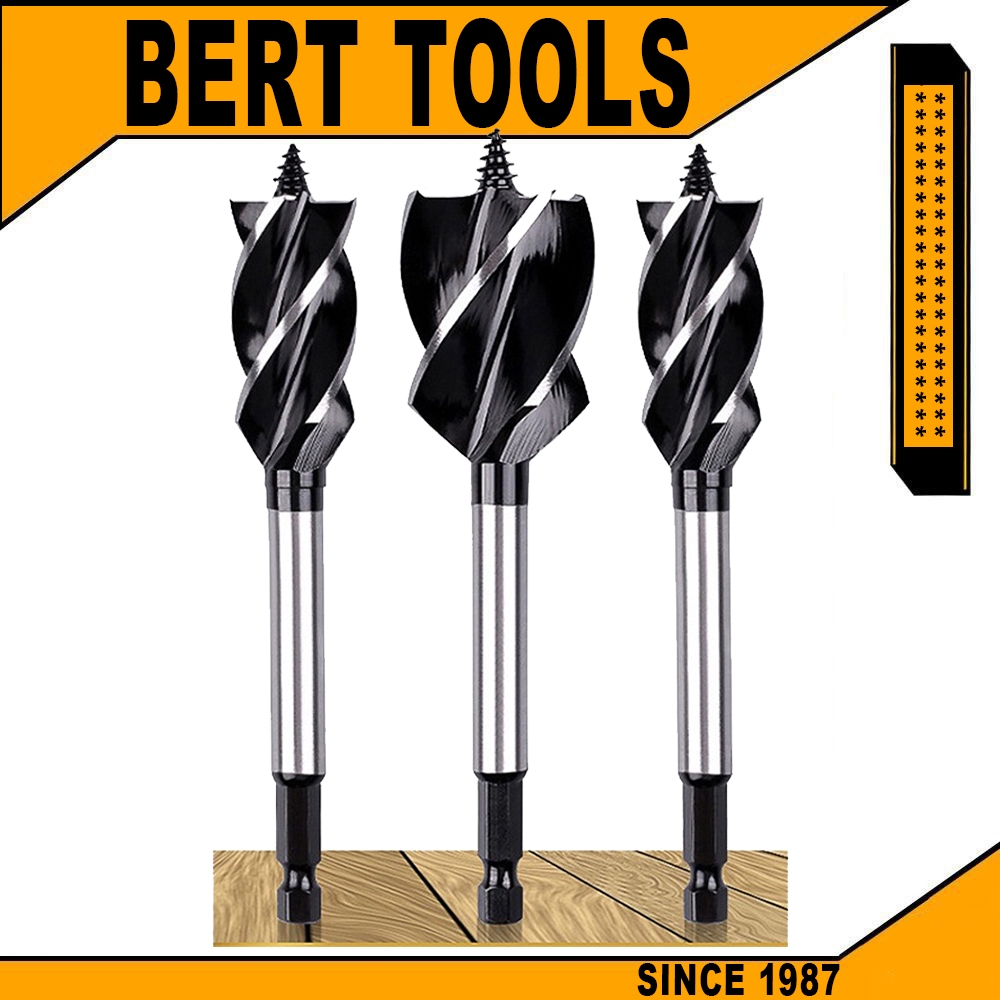 BERT | ดอกสว่านเจาะไม้ เหล็กคาร์บอนสูง สําหรับเจาะรูงานไม้ DIY