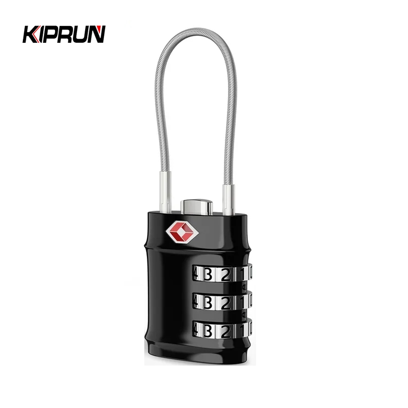 Kiprun กระเป๋าล็อคสายเคเบิลเดินทางล็อค, TSA อนุมัติสายเคเบิลเดินทางรวมกุญแจความปลอดภัย