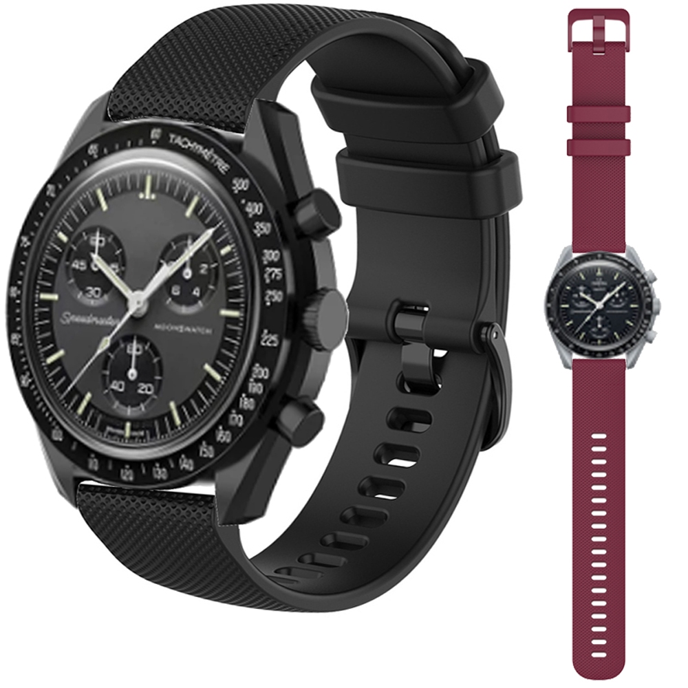 สายนาฬิกาข้อมือซิลิโคน แบบนิ่ม สําหรับ Omega x Swatch Smart Watch สาย