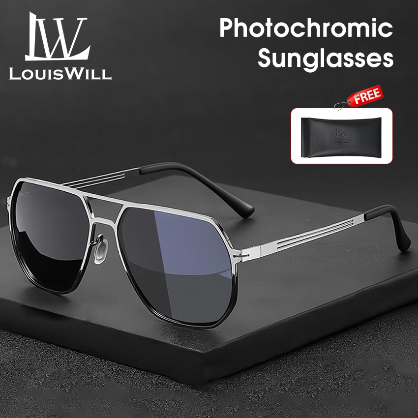 Louiswill نظارة شمسية مستقطبة فوتوكرومية UV400 — صورة 2