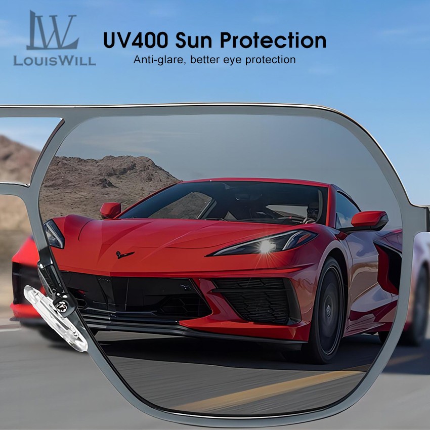 Louiswill نظارة شمسية مستقطبة فوتوكرومية UV400 — صورة 4