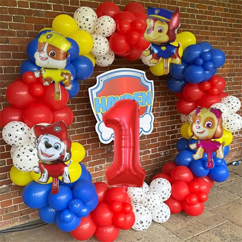 ลูกโป่งฟอยล์ Paw Patrol Chase Marshall ขนาด 32 นิ้ว สีฟ้า สําหรับตกแต่งปาร์ตี้ 1-9 ปี 127 ชิ้น ต่อชุด