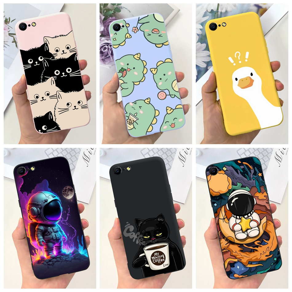 เคสโทรศัพท์มือถือ ซิลิโคนนุ่ม ลายการ์ตูนแมว ไดโนเสาร์ นักบินอวกาศน่ารัก สําหรับ OPPO A57 (2016) A57 