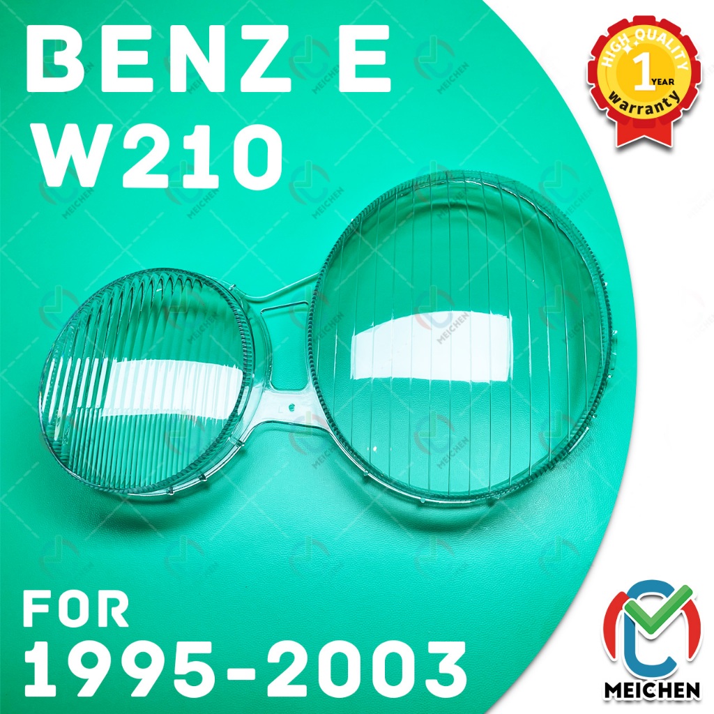 FOR Mercedes Benz W210 E200 E240 E320 E430 ฝาครอบไฟหน้า พลาสติกครอบเลนส์ไฟหน้า รุ่นปี 2000-2003