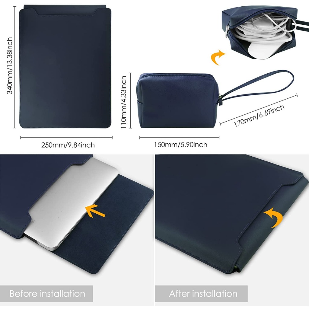 TTSM Laptop Case 14/15.6 นิ้ว Laptop Bag | ปลอกแล็ปท็อปสําหรับ mac book  พร้อมขาตั้งแล็ปท็อป