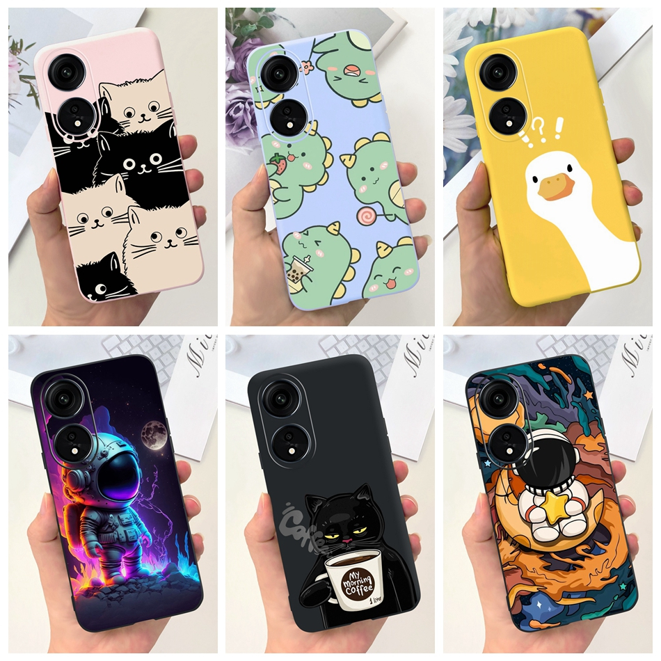 เคสโทรศัพท์ซิลิโคน TPU แบบนิ่ม ลายการ์ตูนนักบินอวกาศ และไดโนเสาร์ สําหรับ OPPO Reno8 T 5G Reno 8T 5G CPH2505