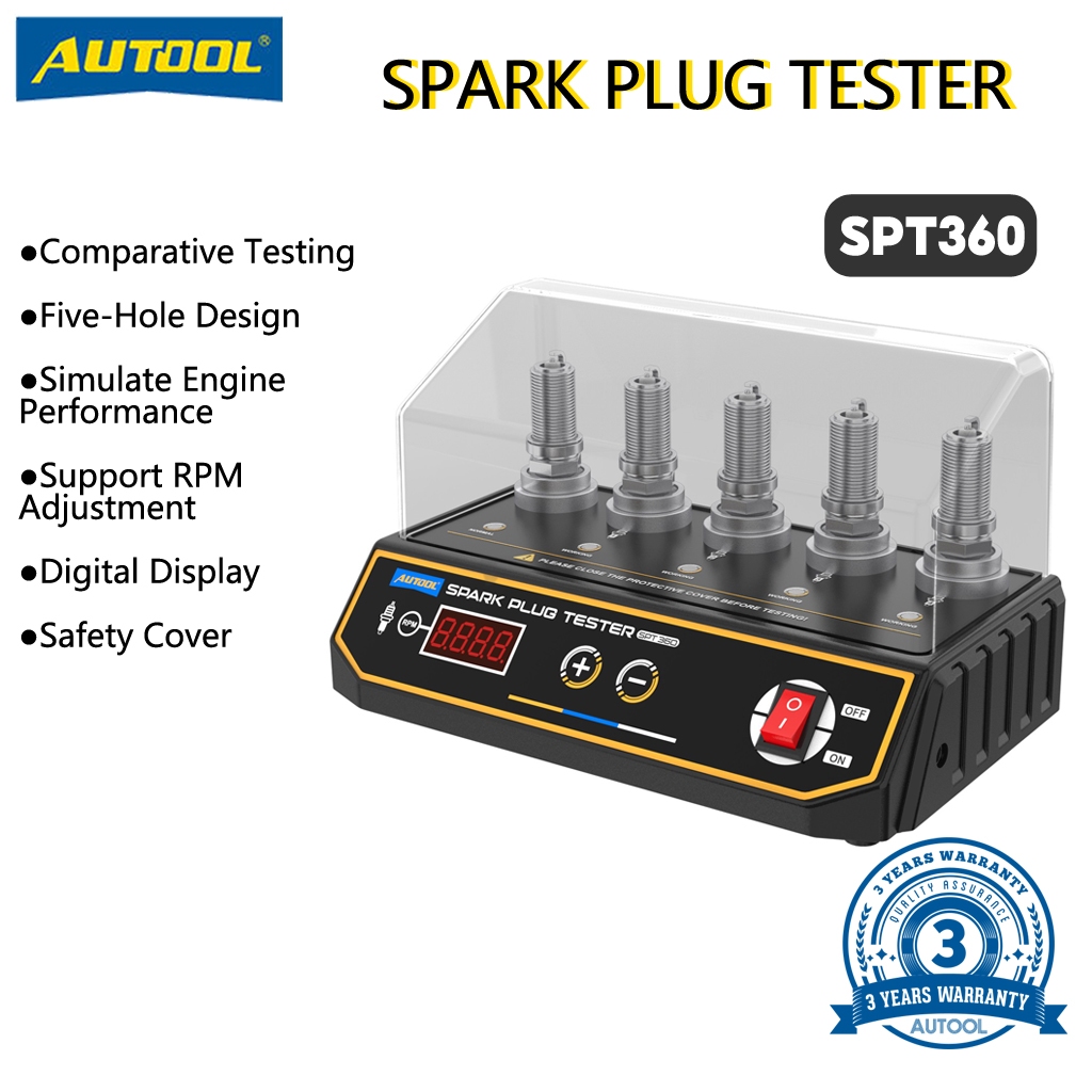 AUTOOL SPT360 เครื่องทดสอบหัวเทียน สำหรับรถยนต์