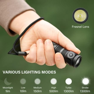 Sofirn SC13 พวงกุญแจไฟฉาย USB C 1300 Lumens ขนาดเล็ก น้ําหนักเบา สําหรับพกพา ฉุกเฉิน กลางแจ้ง