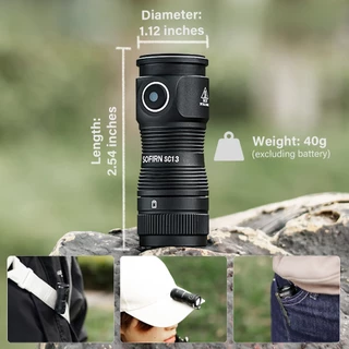 Sofirn SC13 พวงกุญแจไฟฉาย USB C 1300 Lumens ขนาดเล็ก น้ําหนักเบา สําหรับพกพา ฉุกเฉิน กลางแจ้ง