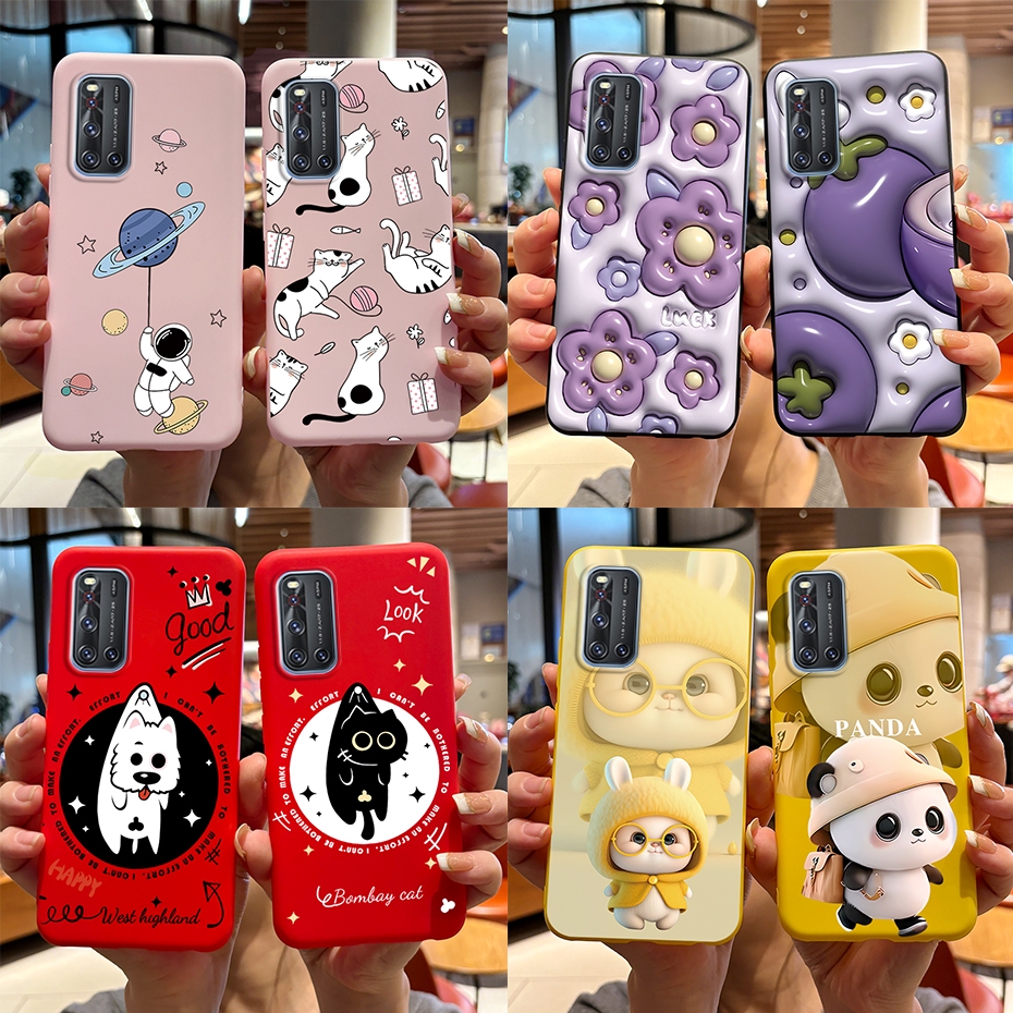 เคสโทรศัพท์มือถือ ซิลิโคนนิ่ม TPU ลายกระต่ายแพนด้าน่ารัก สําหรับ Vivo V19 VivoV19 V 19