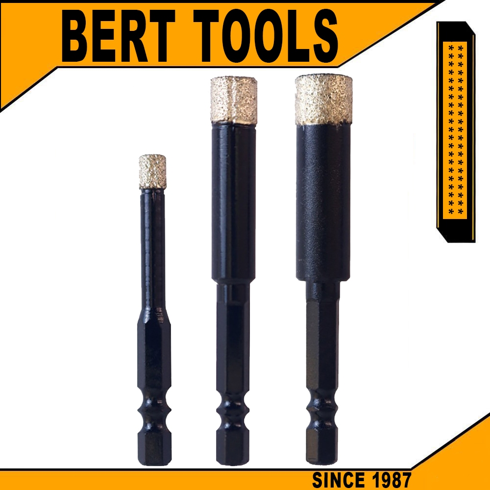 BERT | ใหม่ ชุดดอกสว่านโฮลซอ ด้ามจับหกเหลี่ยม สําหรับเจาะรูหินอ่อน แกรนิต เซรามิก แก้ว กระเบื้อง หินอ่อน หินแกรนิต
