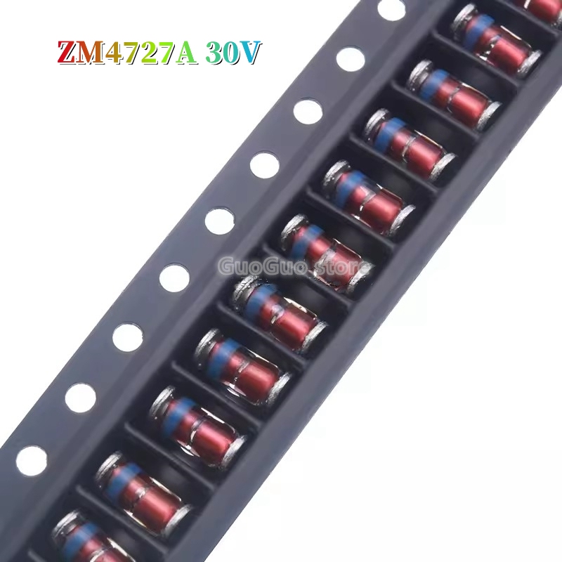 Electron 1W ไดโอด 20pcs Zener SMD ZM4727A ZM4747A 4733 4740 4742 7777 3.3V 5.6V 9.1V 20V 24V 30V 47V