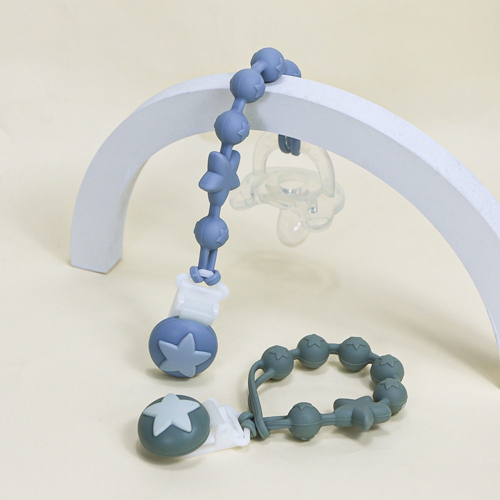 Bpa ฟรีซิลิโคน Baby Teether Pacifiers คลิปโซ ่ ซิลิโคน Pacifier ผู ้ ถือผลิตภัณฑ ์ สําหรับเด ็ ก - รูปที่ 2