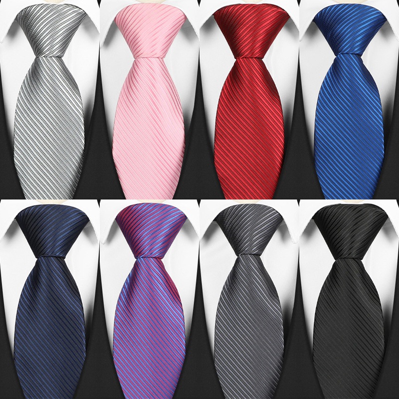 หรูหรา 8 ซม.3.15 "Mens ties สีทึบสีชมพูสีดําสีฟ้าสีแดงอย่างเป็นทางการคลาสสิกชุด Gravata Corbatas ธุรกิจเนคไท Jacquard ทอเนคไทสําหรับชายเจ้าบ่าวงานแต่งงาน Neckwear