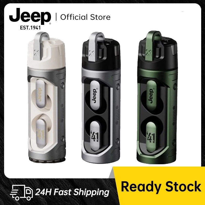 Jeep JP-EW002 หูฟังบลูทูธ 360° เสียงรอบทิศทาง การวางตำแหน่งเสียงของเกม เวลาแฝงต่ำในเกม ฝาเปิดแบบหมุนได้ หูฟังเกมมิ่ง