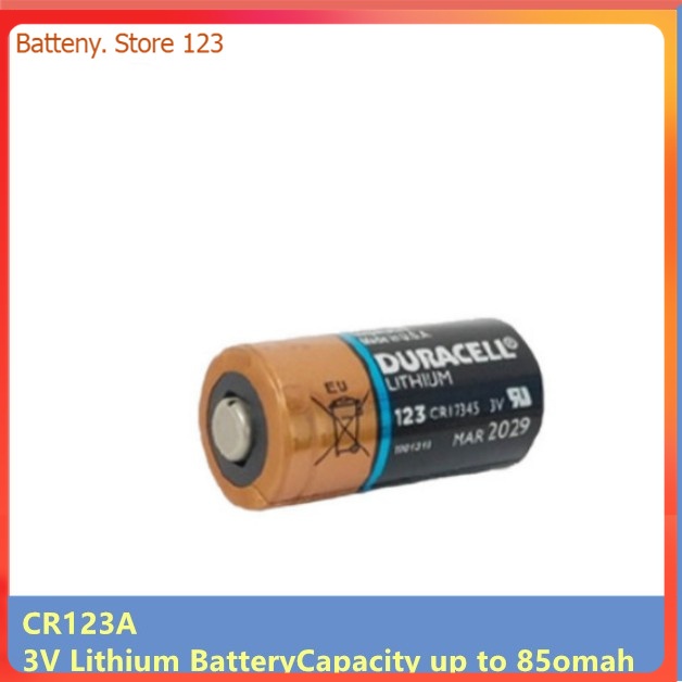 แบตเตอรี่ลิเธียม Duracell CR123A 3V CR123 123A CR17345 DL123A 16340