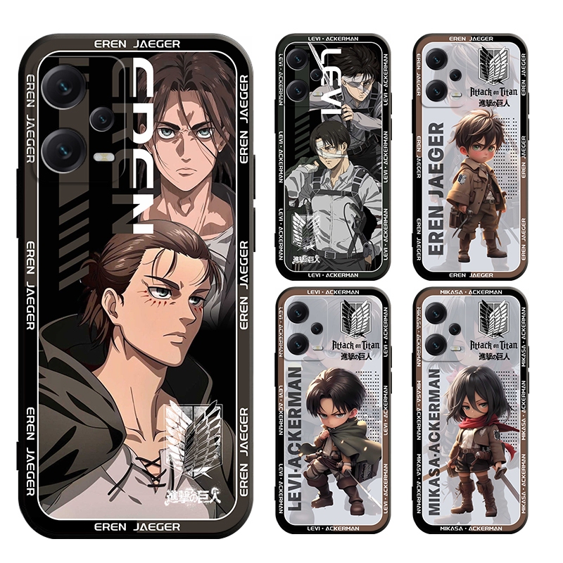 เคส Redmi note 11 11s 9T 9C 10A 9A 9 9s Pro + 4G 5G โทรศัพท์มือถือแบบนิ่ม ผิวด้าน ลายผ่าพิภพไททัน สําหรับ