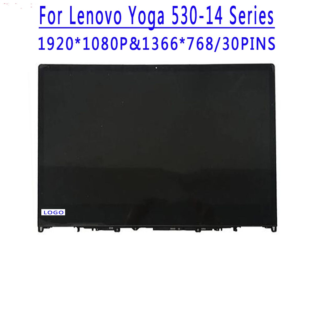 หน้าจอ LCD 14.0 นิ้ว 1366X768 TN EDP 30PINS หรือ 1920X1080 IPS FHD 30PINS EDP 60HZ สําหรับแล็ปท็อป LENOVO Yoga 530-14 Yoga 530 14 Yoga 530-14IKB