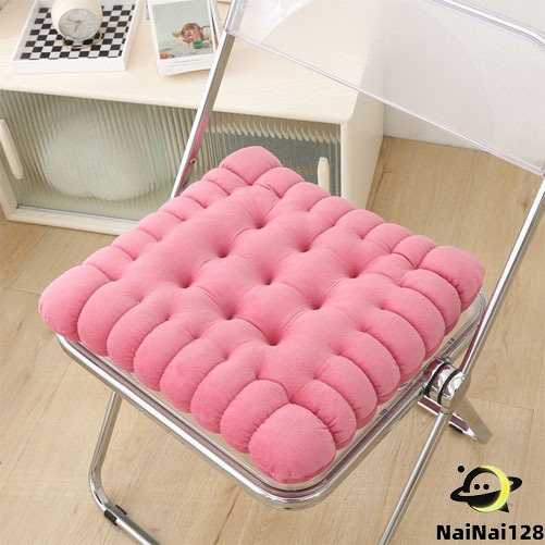เบาะรองนั่งขนมปังสี่เหลี่ยม ผ้ากำมะหยี่ ขนาด 40x40 cm cushion【NaiNai 128】