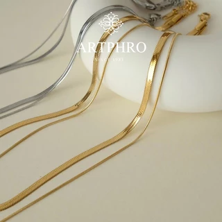 Artphro สร้อยคอสองชั้น สําหรับผู้หญิงและผู้ชาย