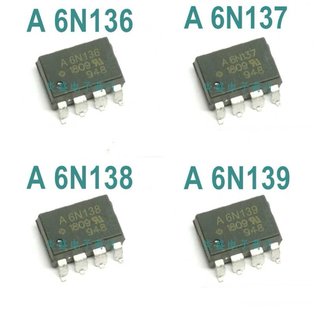 [10PCS] A6N137 6N137 6N136 6N138 6N139 Patch Optocoupler ความเร็วสูง Coupler Isolator