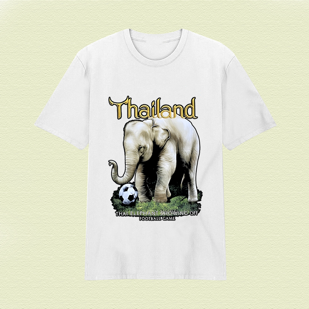 (🔥เสื้อเฮีย🔥) เสื้อ Bangkok Souvenir T-Shirt  Thailand  ไม่จำกัดเพศ cotton 100% จัดส่งออกภายใน 2-3 ว