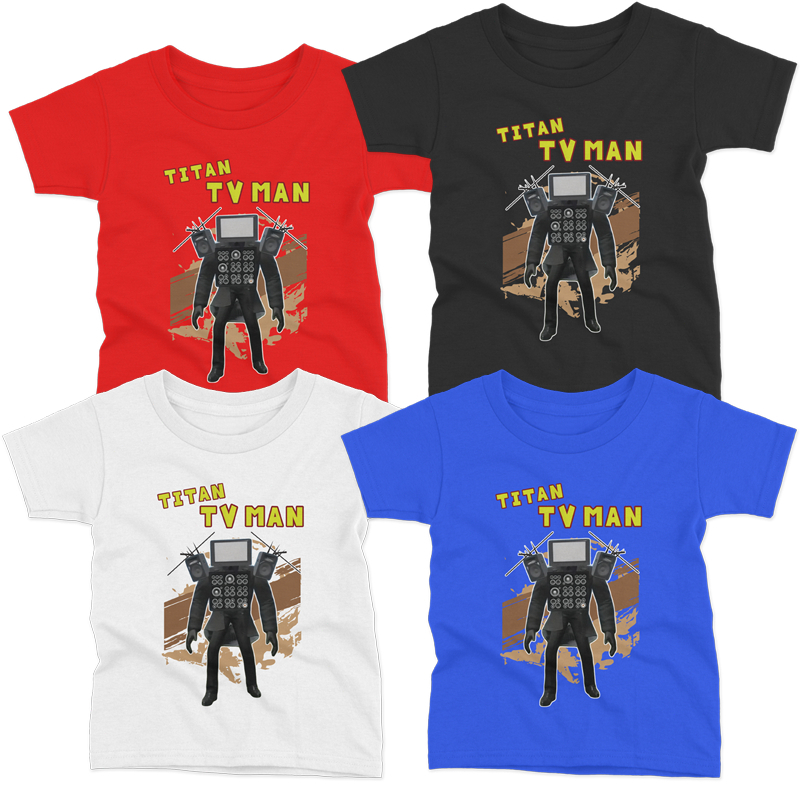 ส่งจากไทย เสื้อ TV MAN skibiditoilet Titan speakerman cameraman การ์ตูนดัง