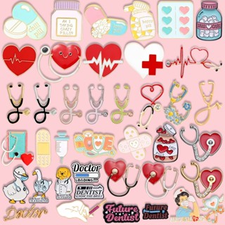 เข็มกลัด รูปหูฟังแพทย์ สร้างสรรค์ อุปกรณ์เสริม สําหรับเพื่อน…