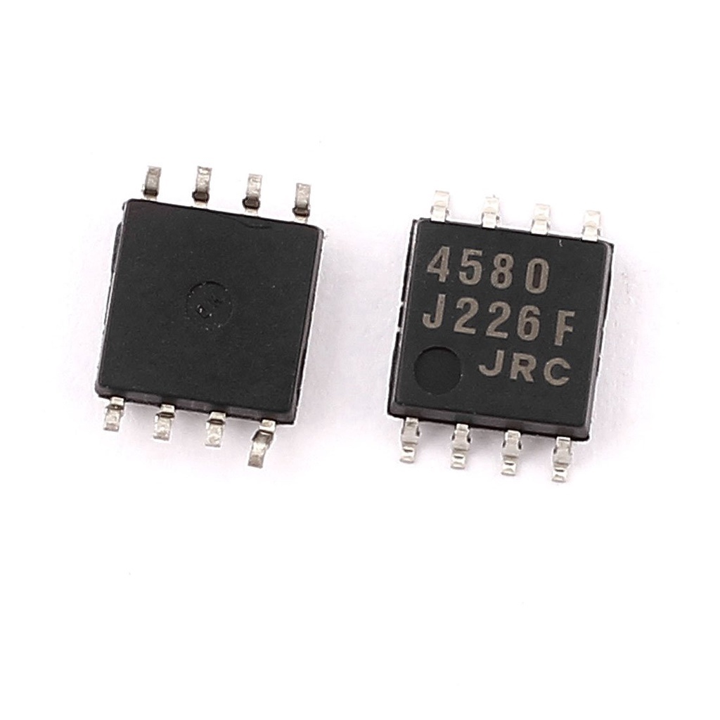 1pcs 4580 JRC NJM4580M JRC4580 DMP8 dual op amp เครื่องขยายเสียงการทํางาน SOP SMD