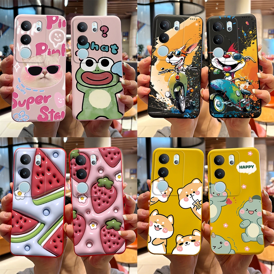 เคสโทรศัพท์มือถือ ซิลิโคนนิ่ม ผิวด้าน ลายการ์ตูน สําหรับ Vivo V29 5G V29 V 29 V2250