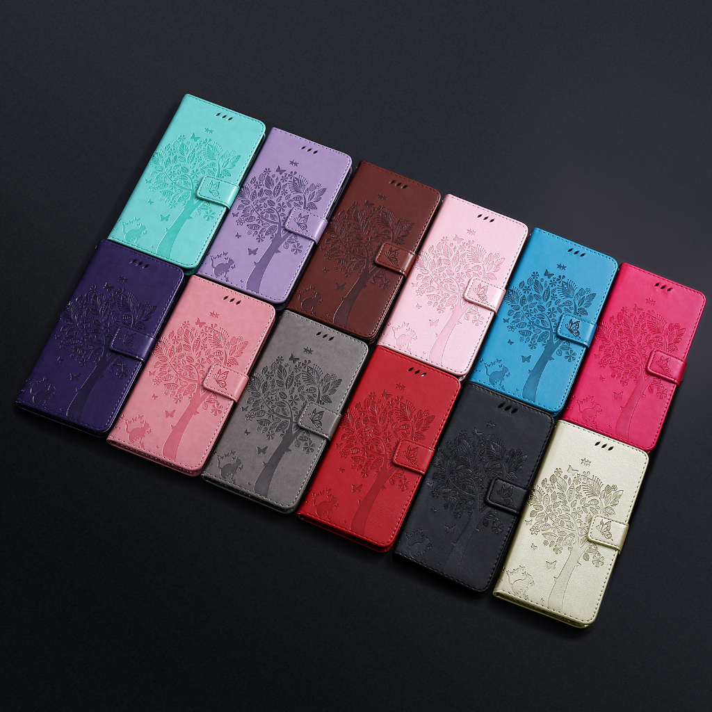 ซองหนังสําหรับiPhone 6 6S 7 8 SE 2020 Plus 7Plus 8Plus 7P 8P iP XRกระเป๋าสตางค์โทรศัพท์หนังสือแมวสุน