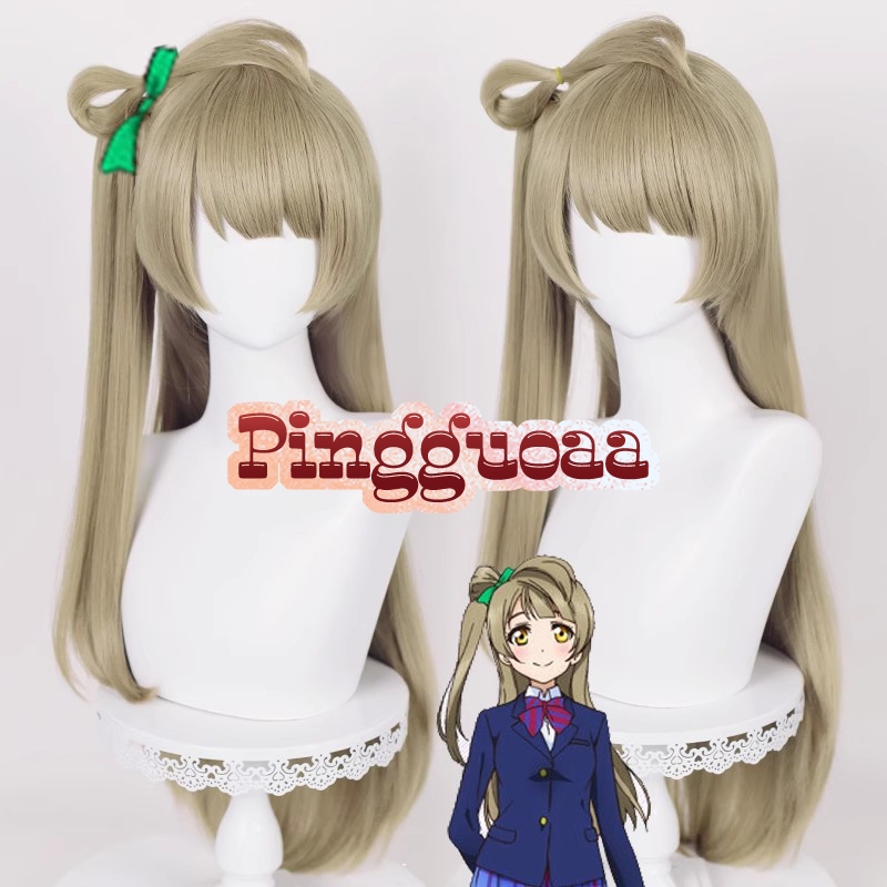 Anime LoveLive! Kotori Minami Cosplay Wig 80cm Long Linen Straight Heat Resistant Synthetic Wigs
