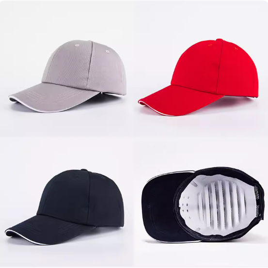 น้ําหนักเบา Anti-Collision หมวกป้องกัน Peaked หมวกโรงงานฤดูใบไม้ผลิทํางานเบสบอล Breathable ผ้าซับ Safety Helme