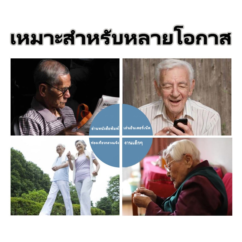 แว่นสายตายาวกรองแสงสีฟ้า +100° ถึง +400° แว่นตาไร้ขอบ แว่นตาผู้ชาย ผู้หญิง เลนส์ออโต้ กรองแสง ป้องกันอันตรายจากแสงสีฟ้าจากอุปกรณ์อิเล็กทรอนิกส์ได้อย่างมีประสิทธิภาพ ใช้งานง่าย เลนส์คุณภาพสูง