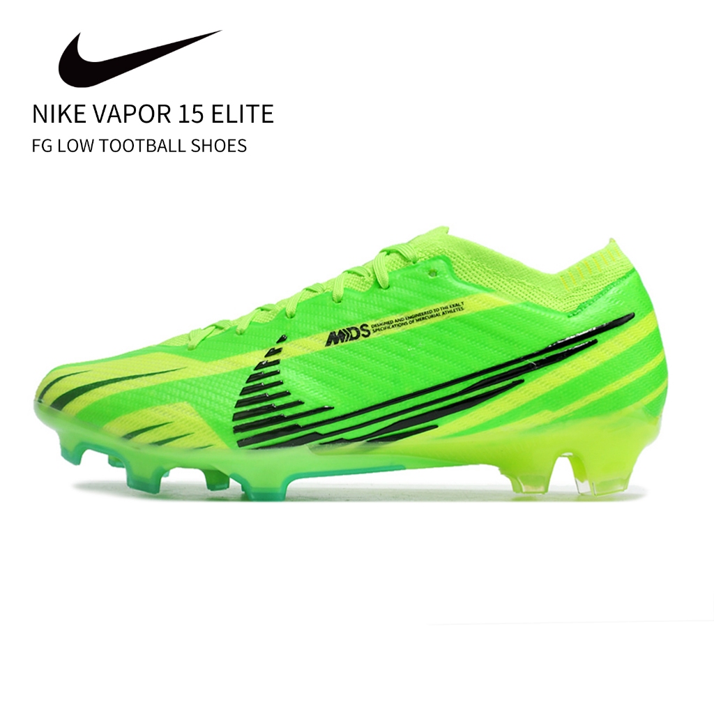Vapor 15 Elite FG รองเท้าฟุตบอล Ronaldo Long Nail Mbappe Air Cushion AG Long Nail ไซซ์:35-45