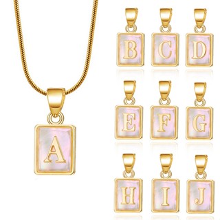 สร้อยคอ ทอง 14K จี้รูปตัวอักษร 26 ตัว ทรงกลม เครื่องประดับแฟ…