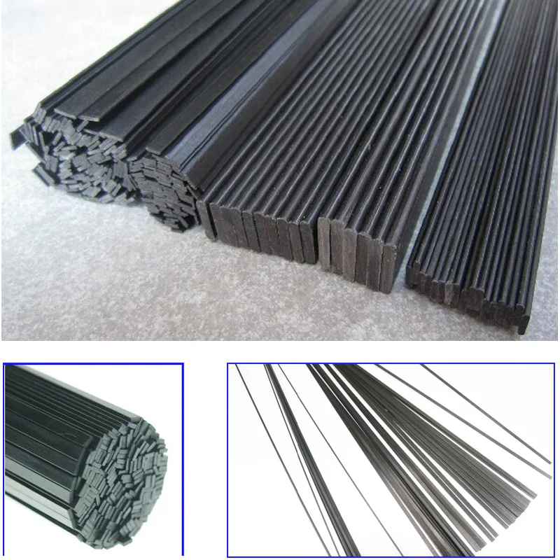 8ชิ้น/ล็อตวัสดุคาร์บอนไฟเบอร์0.5มิลลิเมตร*3มิลลิเมตร0.6*5 1*3 1*4 1*5 1*6แผ่นคาร์บอนไฟเบอร์สําหรับ อาร์ซี รูปสี่เหลี่ยม มัลติคอปเตอร์ (0.5เมตร)
